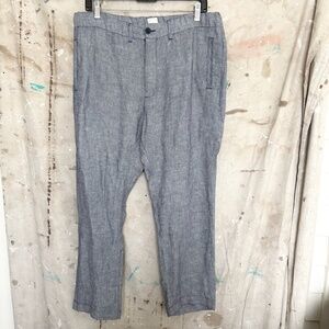 120% Lino Striped Linen Trousers